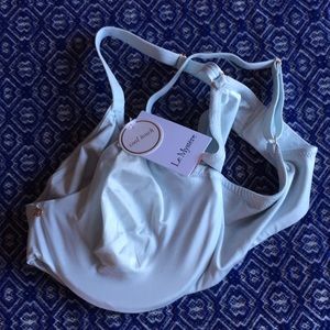 NWT Le Mystere, 34E (DD) NWT light blue bra